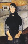 Amedeo Modigliani Young Woman of the People (mk39) oil painting reproduction